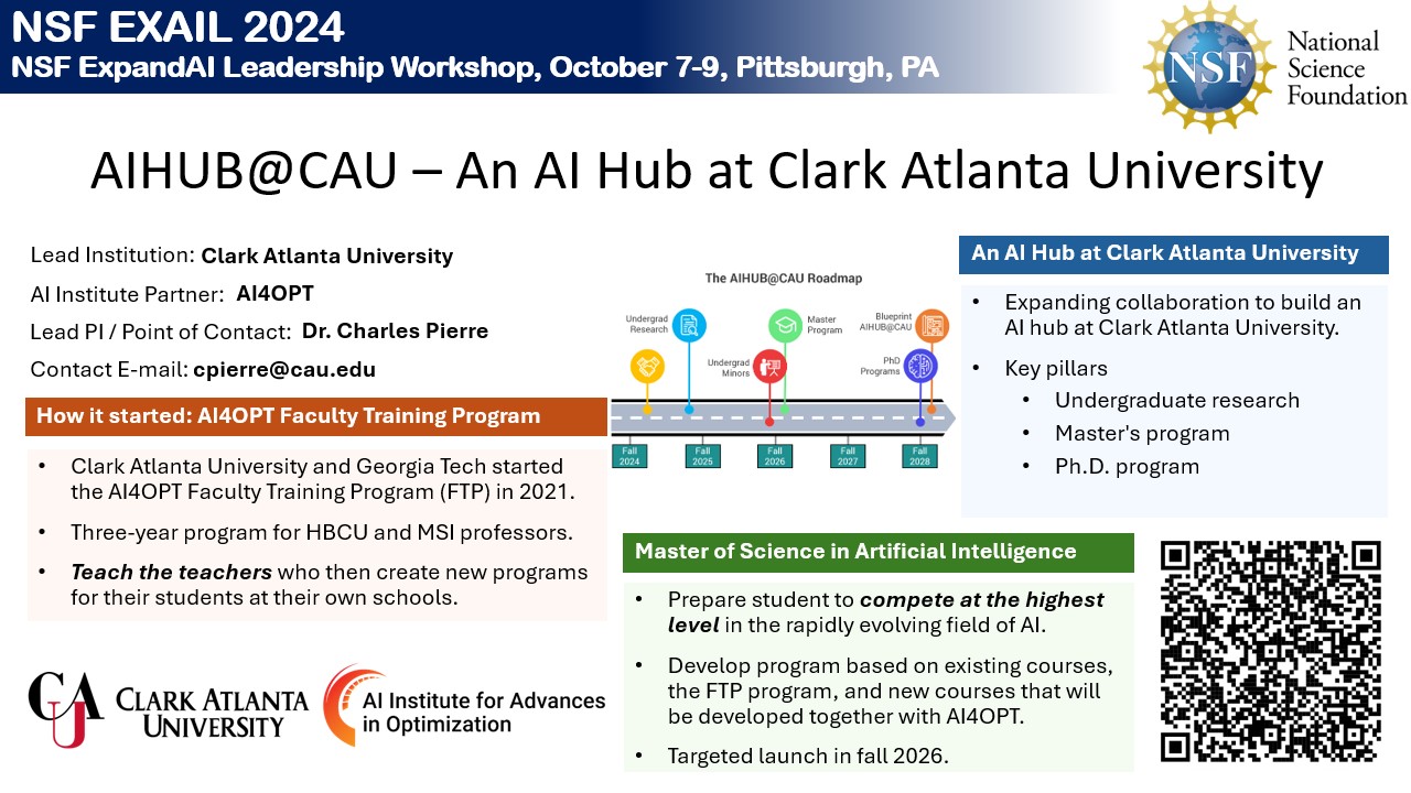 NSF EXAIL FLYER CAU: An AI Hub at CAU